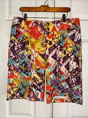 Shredly Multicolor Abstract Print Board Shorts